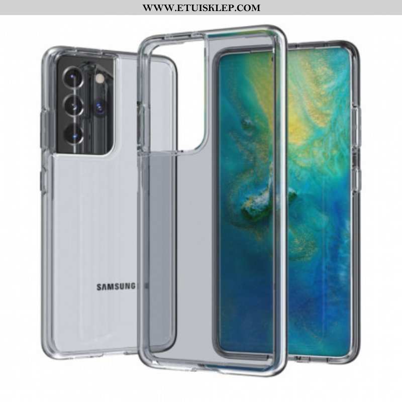 Etui do Samsung Galaxy S21 Ultra 5G Kolorowy Przezroczysty